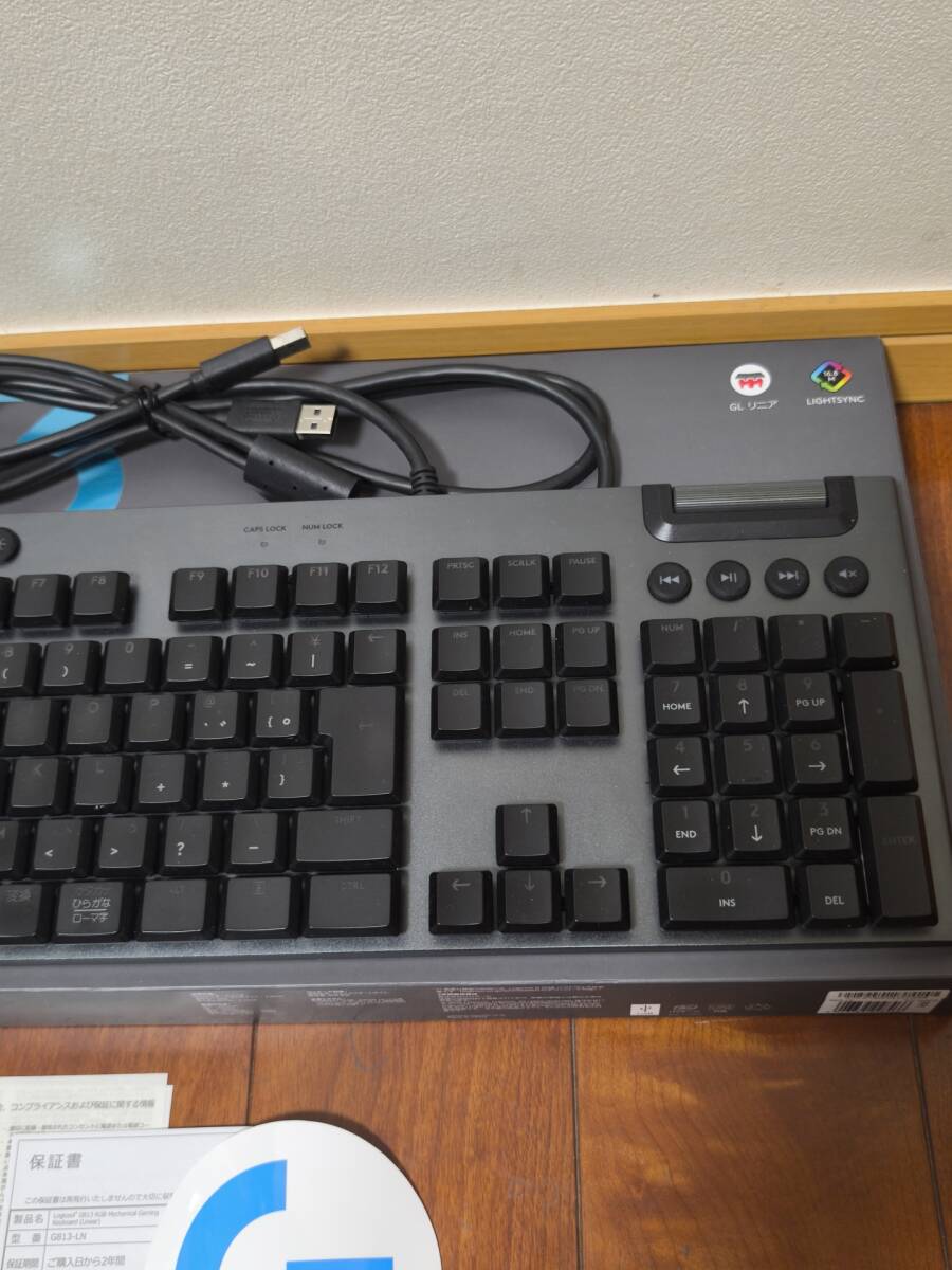 ★☆logicool ロジクール G813 リニア 中古 難あり 送料無料☆★_画像3