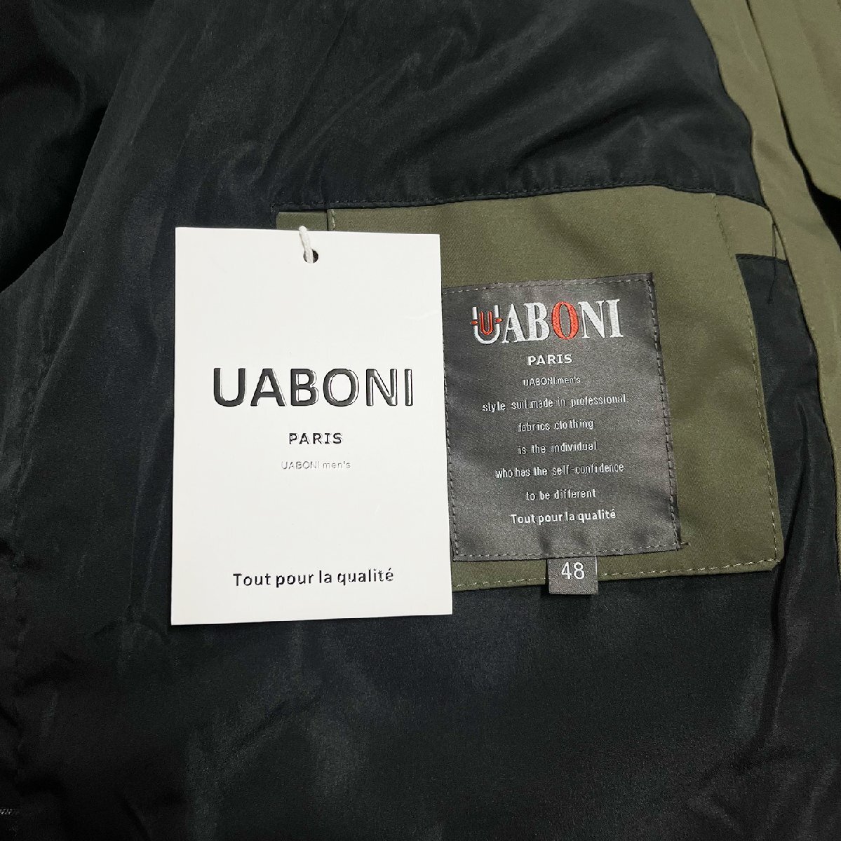 個性EU製&定価6万◆UABONI*Paris*ジャケット*ユアボニ*パリ発◆撥水 防風 マウンテンパーカー アウトドア スポーツ キャンプ 春秋 M/46_画像10