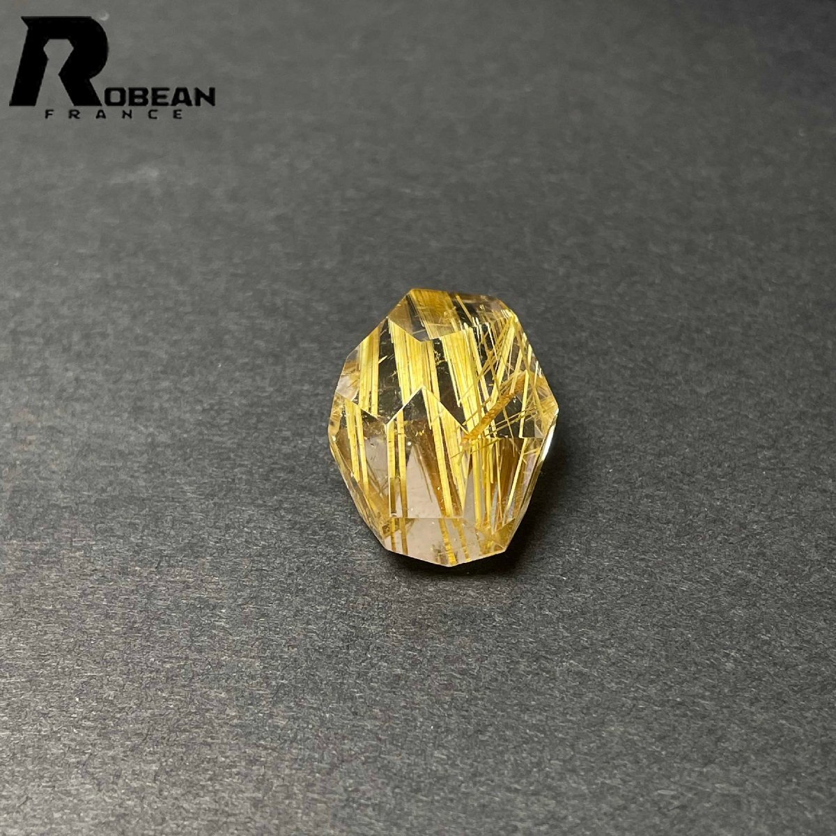 綺麗 EU製 定価48万円★ROBEAN・黄金タイチンルチル★パワーストーン アクセサリー 天然石 原石 金運 お守り 25.5*18.3*14.1mm D0922556_画像8