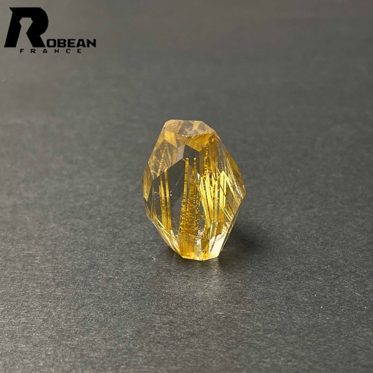 綺麗 EU製 定価48万円★ROBEAN・黄金タイチンルチル★パワーストーン アクセサリー 天然石 原石 金運 お守り 25.5*18.3*14.1mm D0922556_画像4