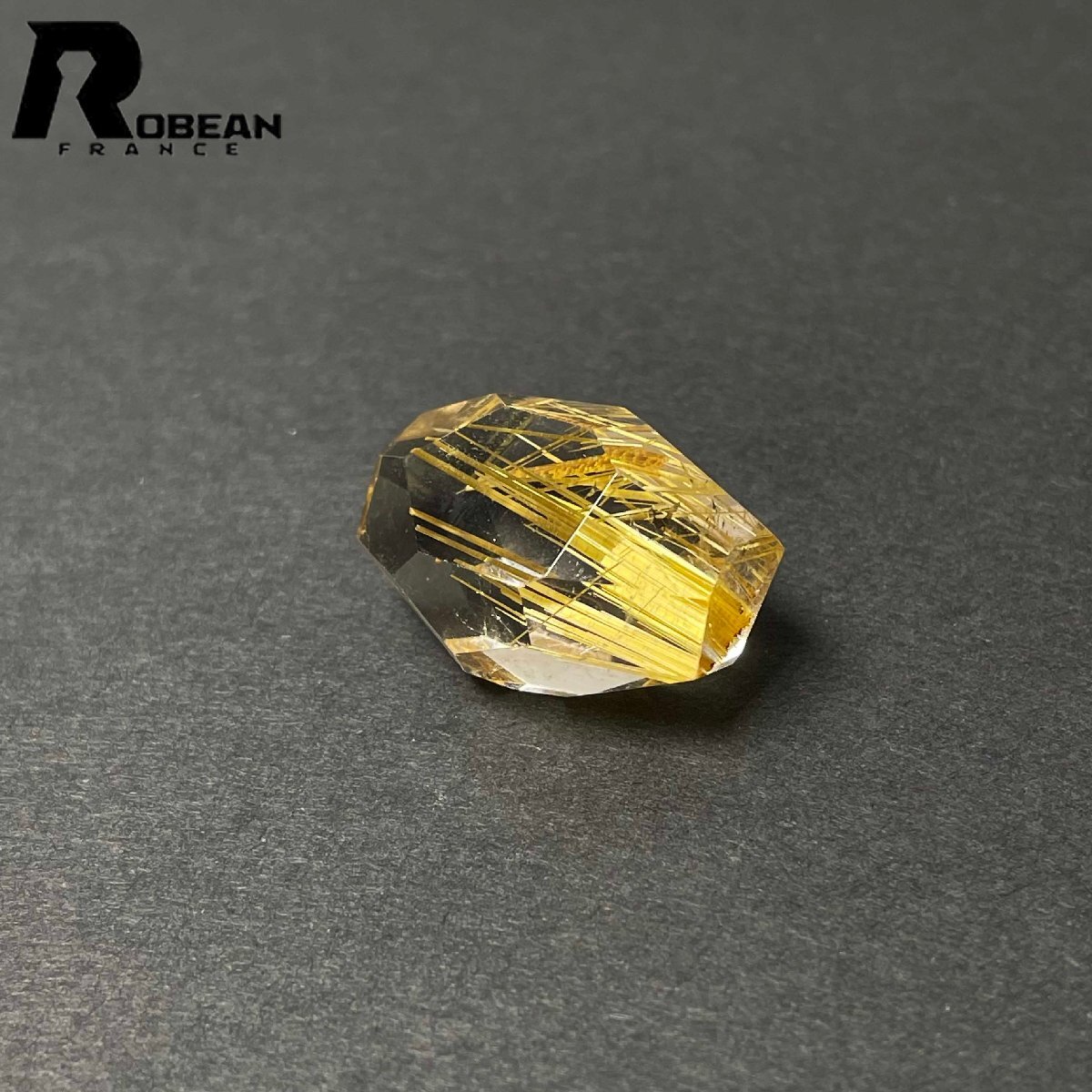 綺麗 EU製 定価48万円★ROBEAN・黄金タイチンルチル★パワーストーン アクセサリー 天然石 原石 金運 お守り 25.5*18.3*14.1mm D0922556_画像5