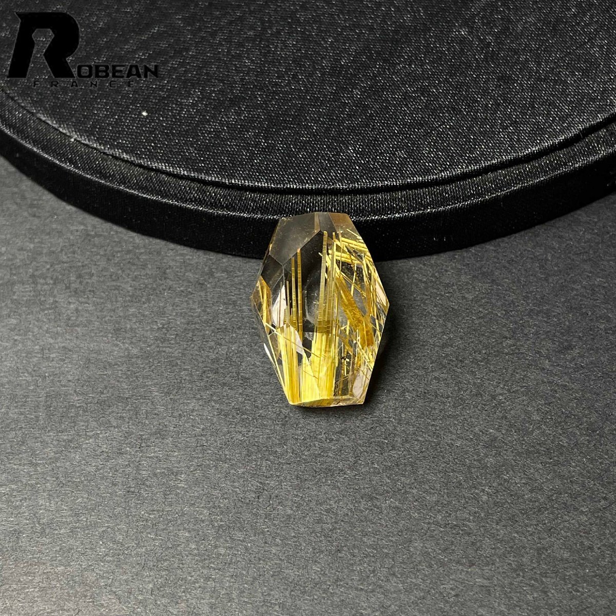 綺麗 EU製 定価48万円★ROBEAN・黄金タイチンルチル★パワーストーン アクセサリー 天然石 原石 金運 お守り 25.5*18.3*14.1mm D0922556_画像1