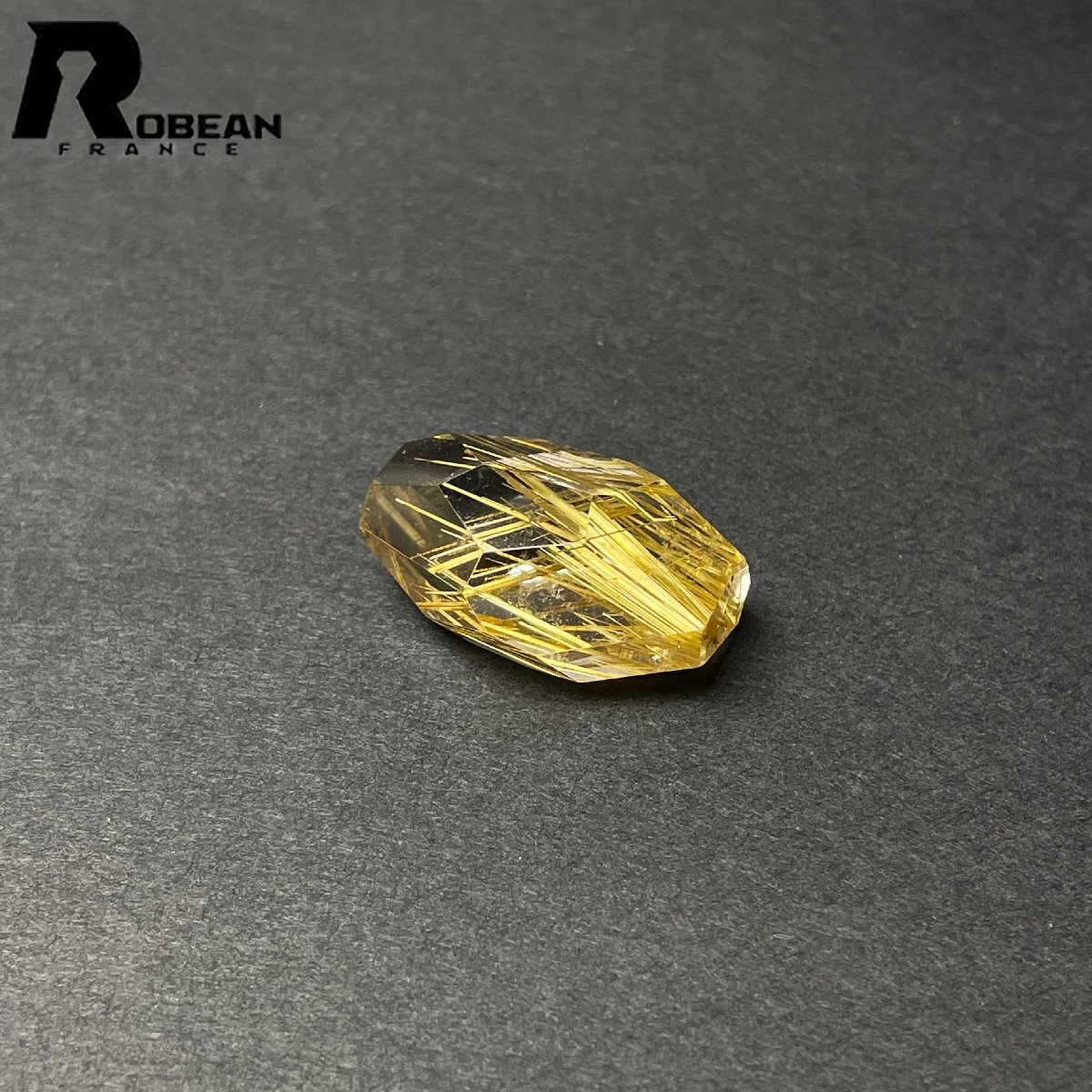 綺麗 EU製 定価48万円★ROBEAN・黄金タイチンルチル★パワーストーン アクセサリー 天然石 原石 金運 お守り 25.5*18.3*14.1mm D0922556_画像3