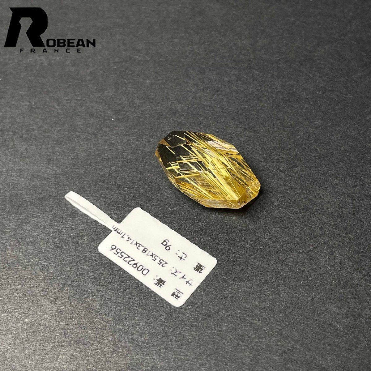 綺麗 EU製 定価48万円★ROBEAN・黄金タイチンルチル★パワーストーン アクセサリー 天然石 原石 金運 お守り 25.5*18.3*14.1mm D0922556_画像6