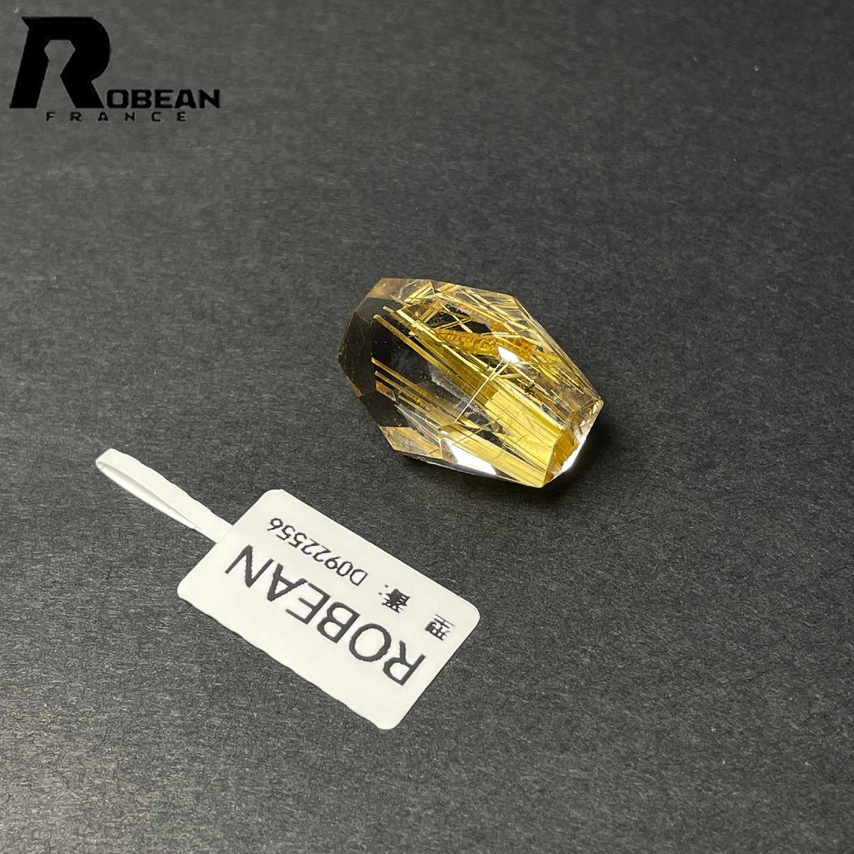 綺麗 EU製 定価48万円★ROBEAN・黄金タイチンルチル★パワーストーン アクセサリー 天然石 原石 金運 お守り 25.5*18.3*14.1mm D0922556_画像7