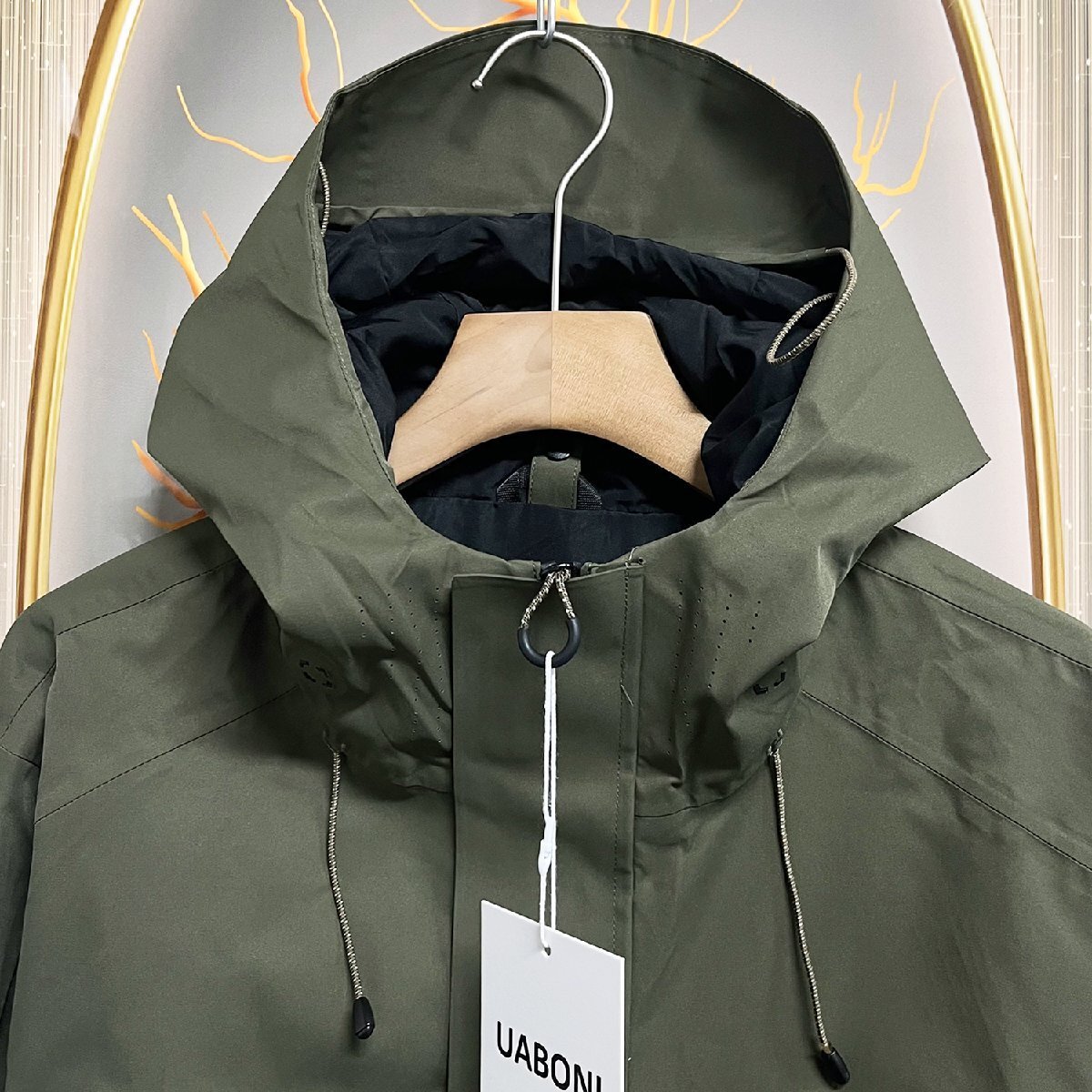 個性EU製&定価6万◆UABONI*Paris*ジャケット*ユアボニ*パリ発◆撥水 防風 マウンテンパーカー アウトドア スポーツ キャンプ 春秋 M/46_画像4