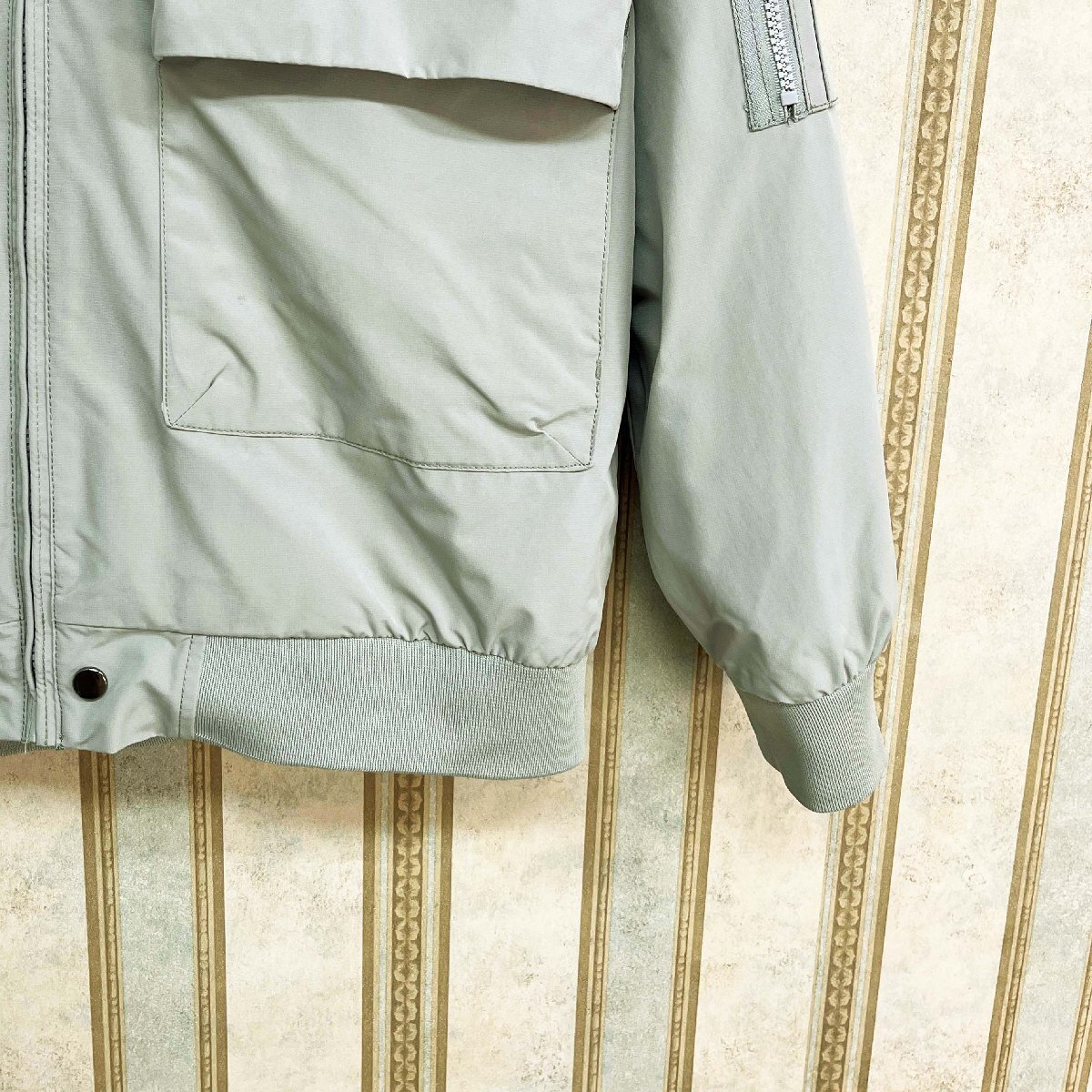  стандартный обычная цена 6 десять тысяч FRANKLIN MUSK* America * New York departure жакет мягкость водоотталкивающий свободно складывать воротник стиль блузон ходить на работу мужской размер 1