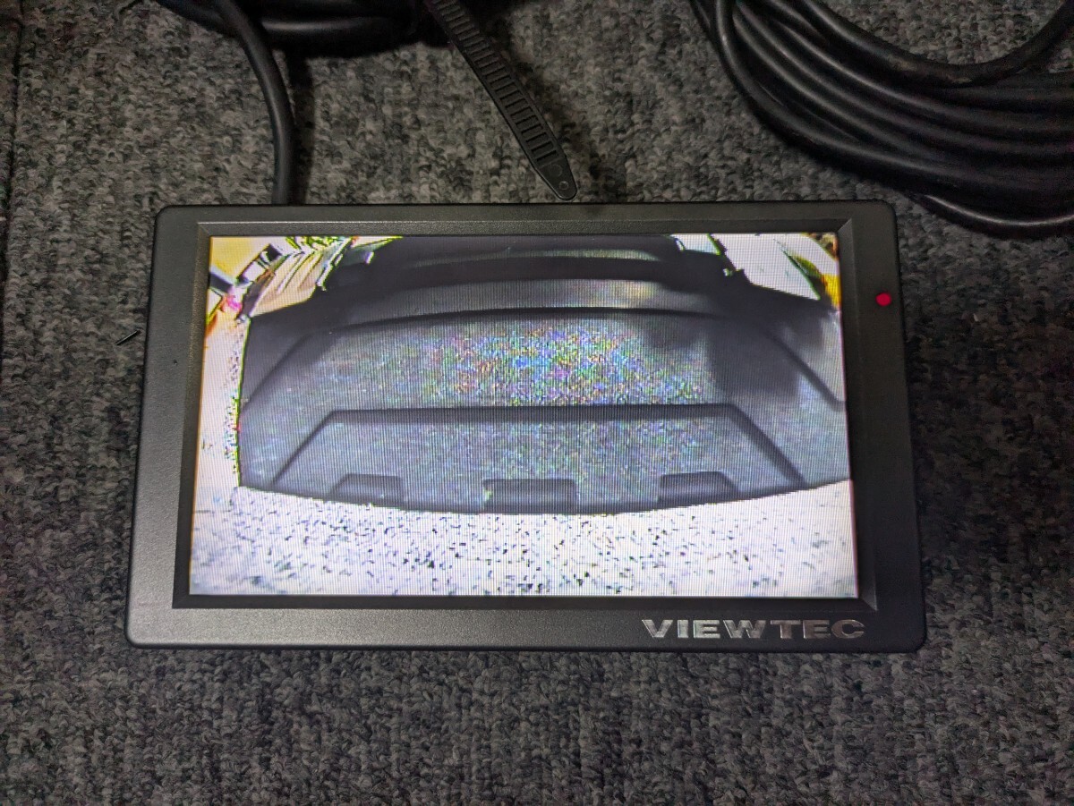 送料無料 ヴューテック VIEWTEC バックモニター バックカメラ VW-M20 VW-C20W ケーブル セット 動作確認 B12_画像2