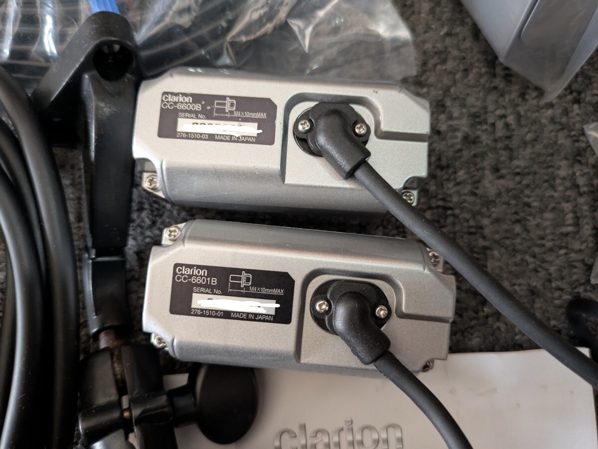 ★送料無料　クラリオン　clarion モニター　カメラ　CJ-7600 CC-6600 CC-6601 前後　ケーブル　マウント　動作確認　フルセット　B21_画像8