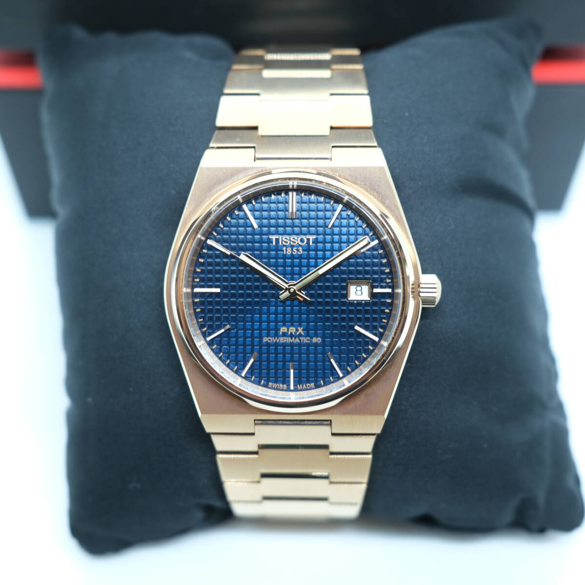 TISSOT PRX パワーマチック80 ローズゴールド_画像2