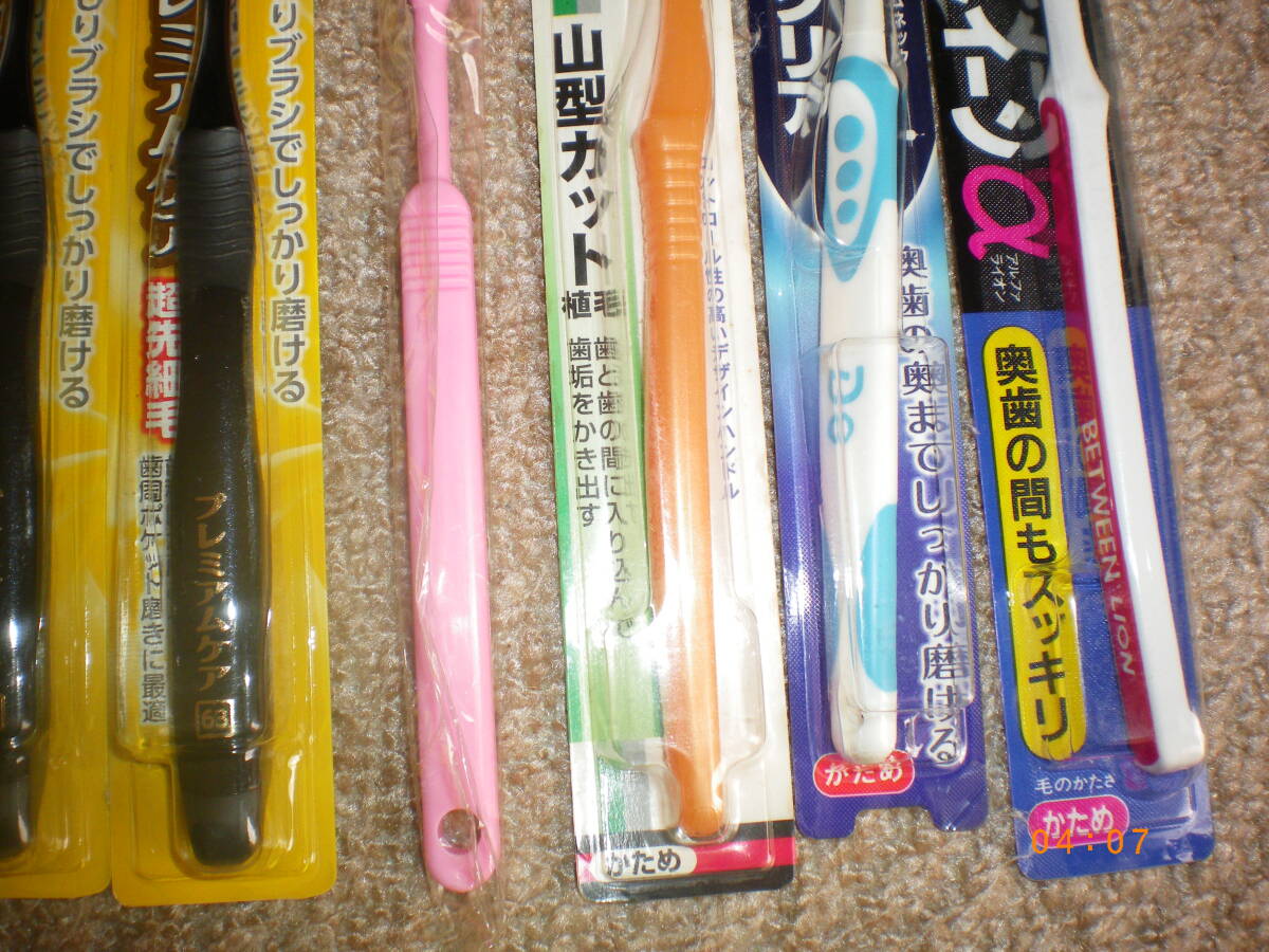 エビス プレミアムケア 6列レギュラー すべてかため 超先細毛 7本セット おまけにクリア・ビッイーンなどかため4本付 全国230円発送可能 _画像5