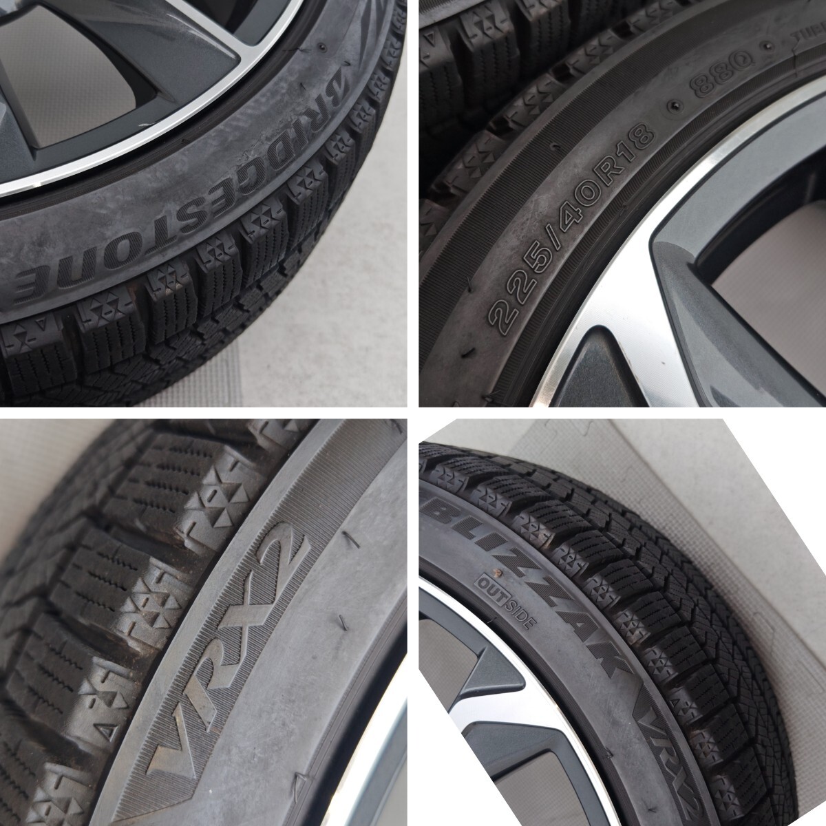 TOYOTA トヨタ カローラスポーツ カローラツーリング 18インチ 純正ホイール スタッドレスタイヤ 2019 年製　BLIZZAK VRX2　南956_画像3