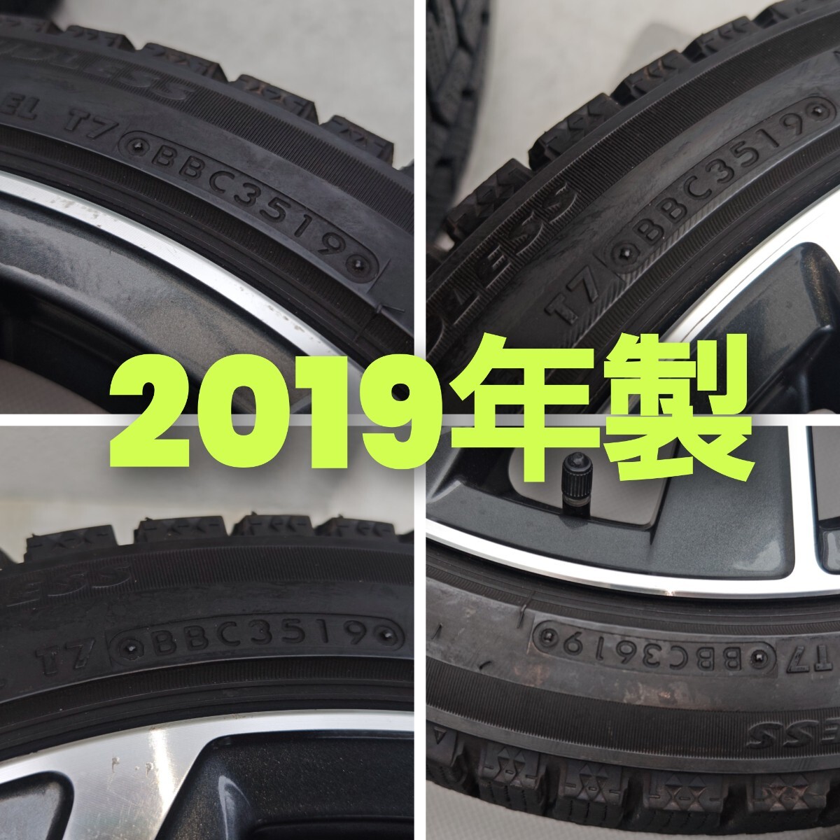 TOYOTA トヨタ カローラスポーツ カローラツーリング 18インチ 純正ホイール スタッドレスタイヤ 2019 年製　BLIZZAK VRX2　南956_画像6