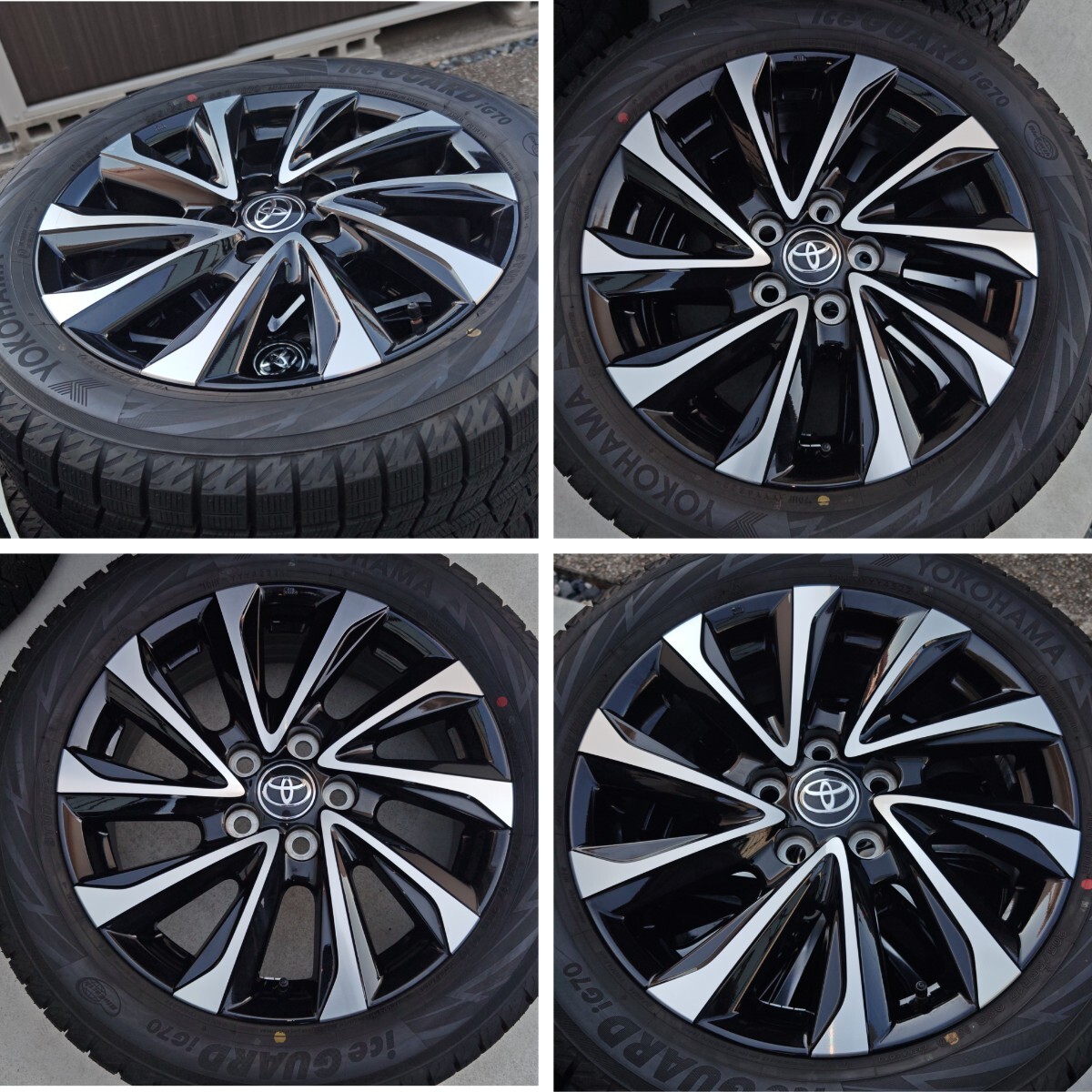 TOYOTA トヨタ ノア NOAH ヴォクシー VOXY 90系 S-Z純正 SZ スタッドレスタイヤ 17インチ 純正ホイール 205/55R17 4本 ヨコハマ IG70 中680_画像2