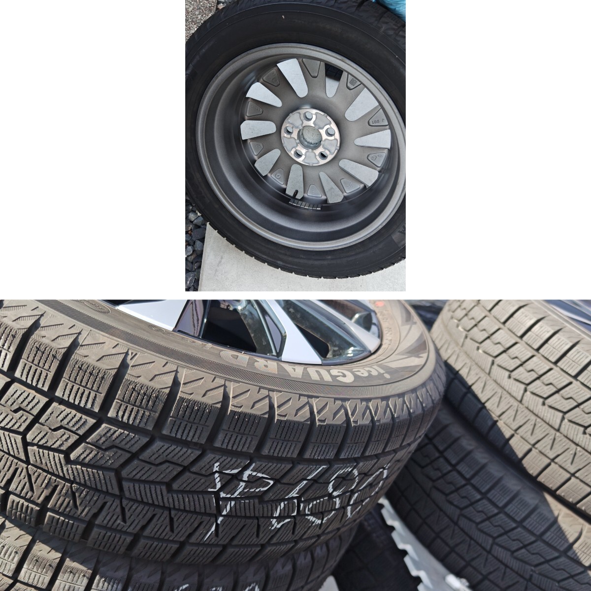 TOYOTA トヨタ ノア NOAH ヴォクシー VOXY 90系 S-Z純正 SZ スタッドレスタイヤ 17インチ 純正ホイール 205/55R17 4本 ヨコハマ IG70 中680_画像8