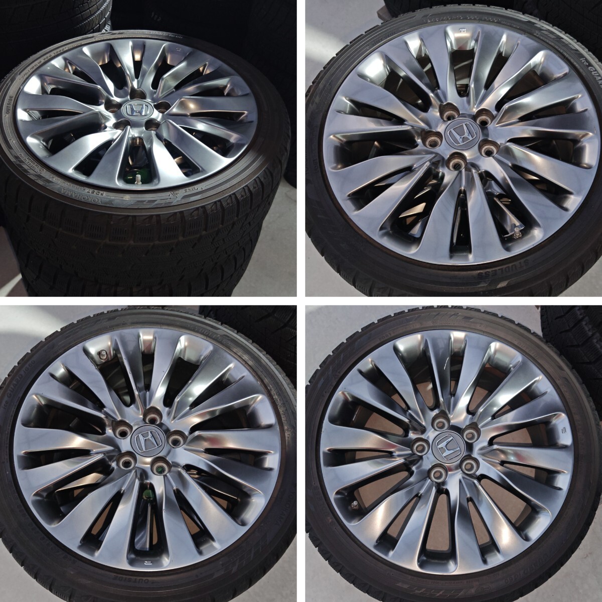 245/40R19　HONDA　ホンダ 純正 KC2 レジェンド純正 ヨコハマ iG60 スタッドレスタイヤ 4本　■19×8J 120/5H ET50■　南837_画像2