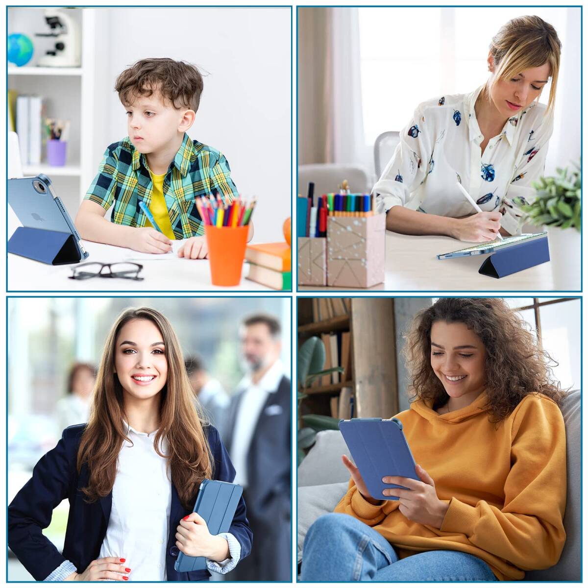 iPad Mini A17 Pro 第7世代 2024 Mini6 ケース 2021 8.3インチ、スリム ProCase 三つ折_画像5