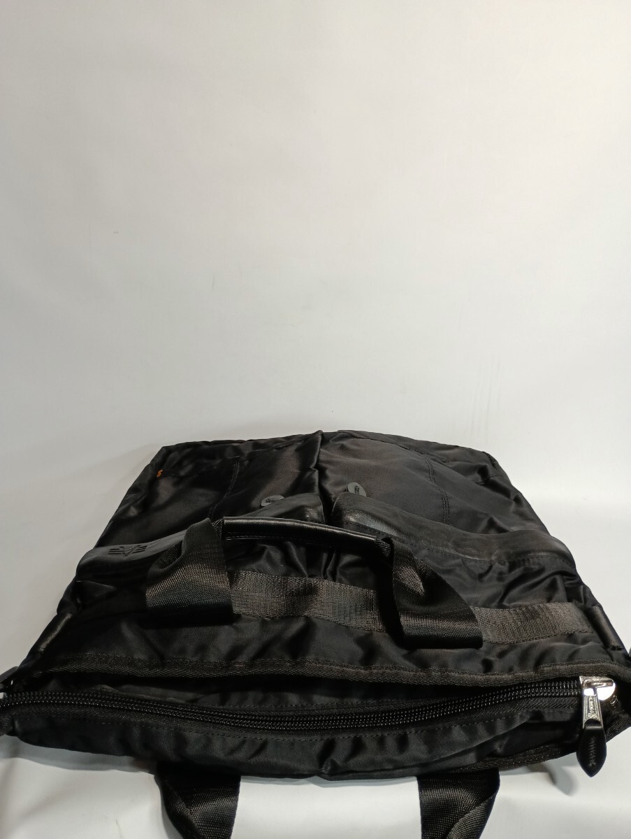 未使用？　ALPHA INDUSTRIES アルファインダストリーズ　3WAY タンカース　ヘルメットバッグ　/ ショルダーバッグ　/ リュックサック　黒_画像8