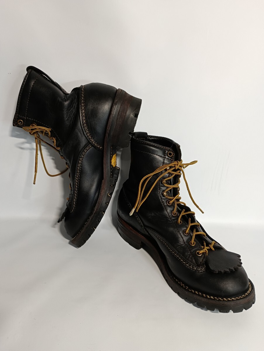 WESCO Wesco WEST COAST SHOE COMPANY USA производства мясо толщина кожа натуральная кожа job тормозные колодки чёрный cup tu10 отверстие Work ботинки 8 1/2 E