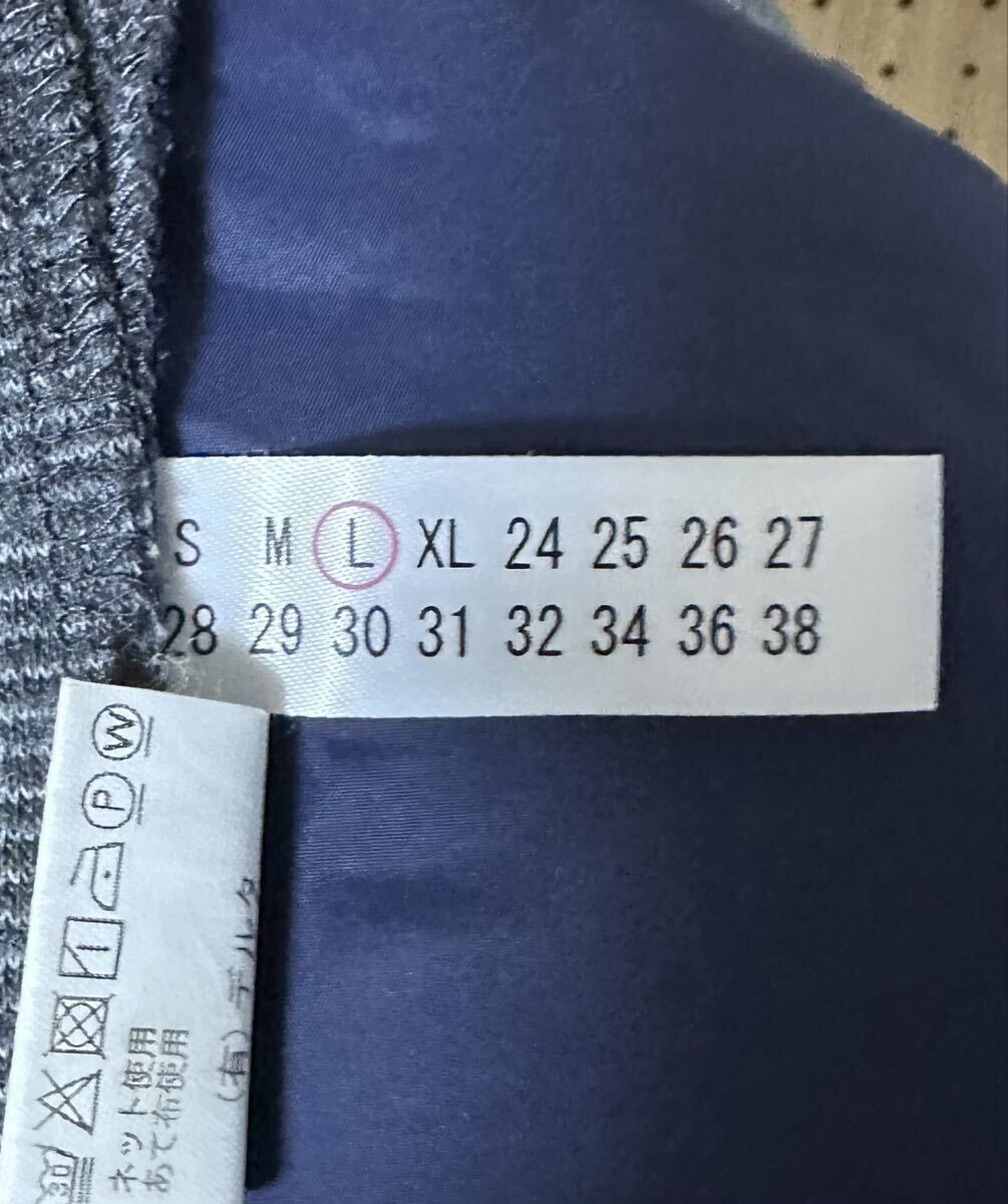 melple ウールイージーパンツ メイプル イージースラックス ストライプ グレー_画像8