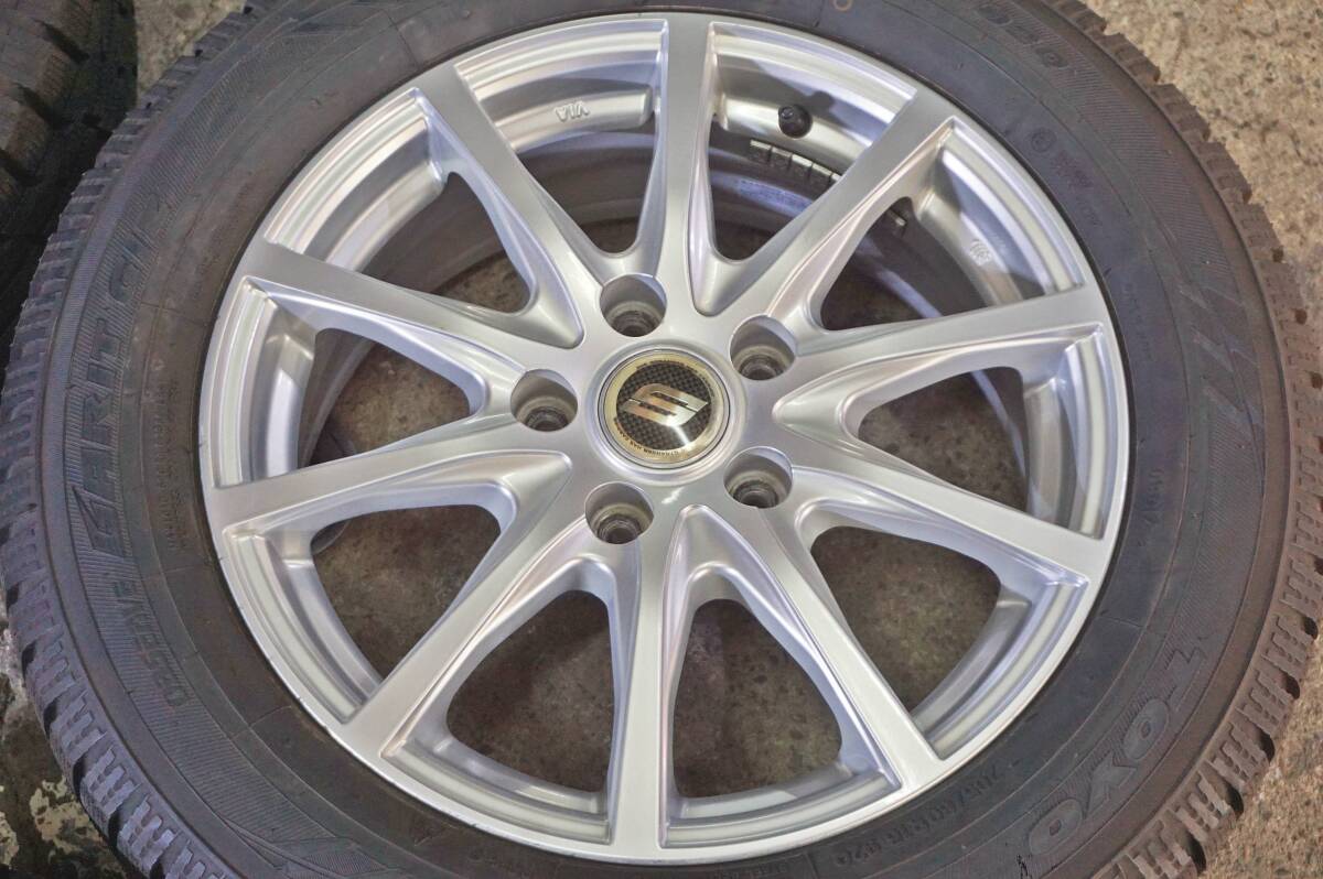 良品 イボ残 2023年製 深溝 TOYO GIZ 205/60R16 STRANGER 6.5J +48 PCD114.3 ステップワゴン ノア VOXY エスクァイア マツダ3 *399n_画像6