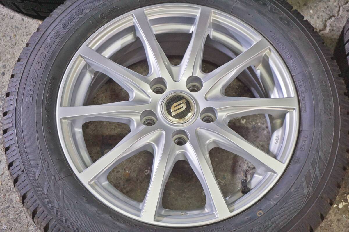 良品 イボ残 2023年製 深溝 TOYO GIZ 205/60R16 STRANGER 6.5J +48 PCD114.3 ステップワゴン ノア VOXY エスクァイア マツダ3 *399n_画像7