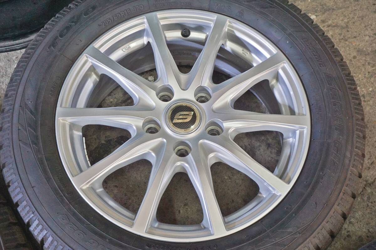 良品 イボ残 2023年製 深溝 TOYO GIZ 205/60R16 STRANGER 6.5J +48 PCD114.3 ステップワゴン ノア VOXY エスクァイア マツダ3 *399n_画像5