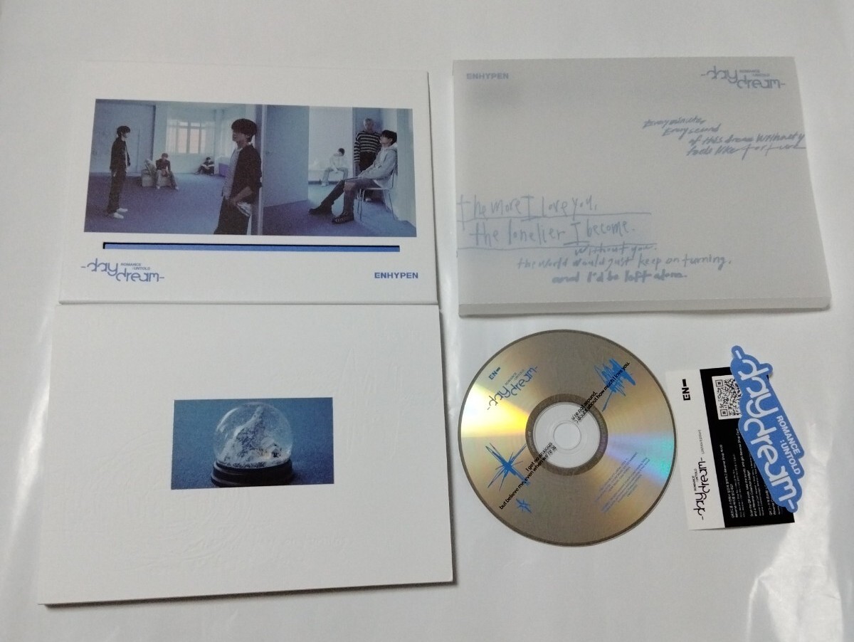 送料込み ENHYPEN エナプ CD 2個セット 4thミニ ☆DARK BLOOD☆ 6曲 & 2集リパケ ☆daydream☆ 11曲 韓国盤 K-POP_画像7