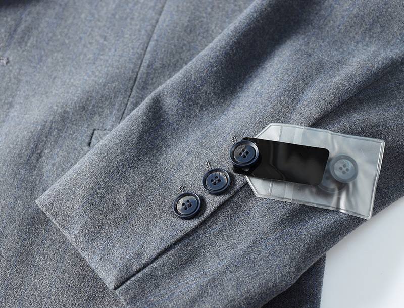 P638-2XL 新品 ウール混 セットアップスーツ メンズ 秋冬 厚手 ビジネススーツ 上下セット フォーマル ウエスト調節可能 スラックス/灰_画像7