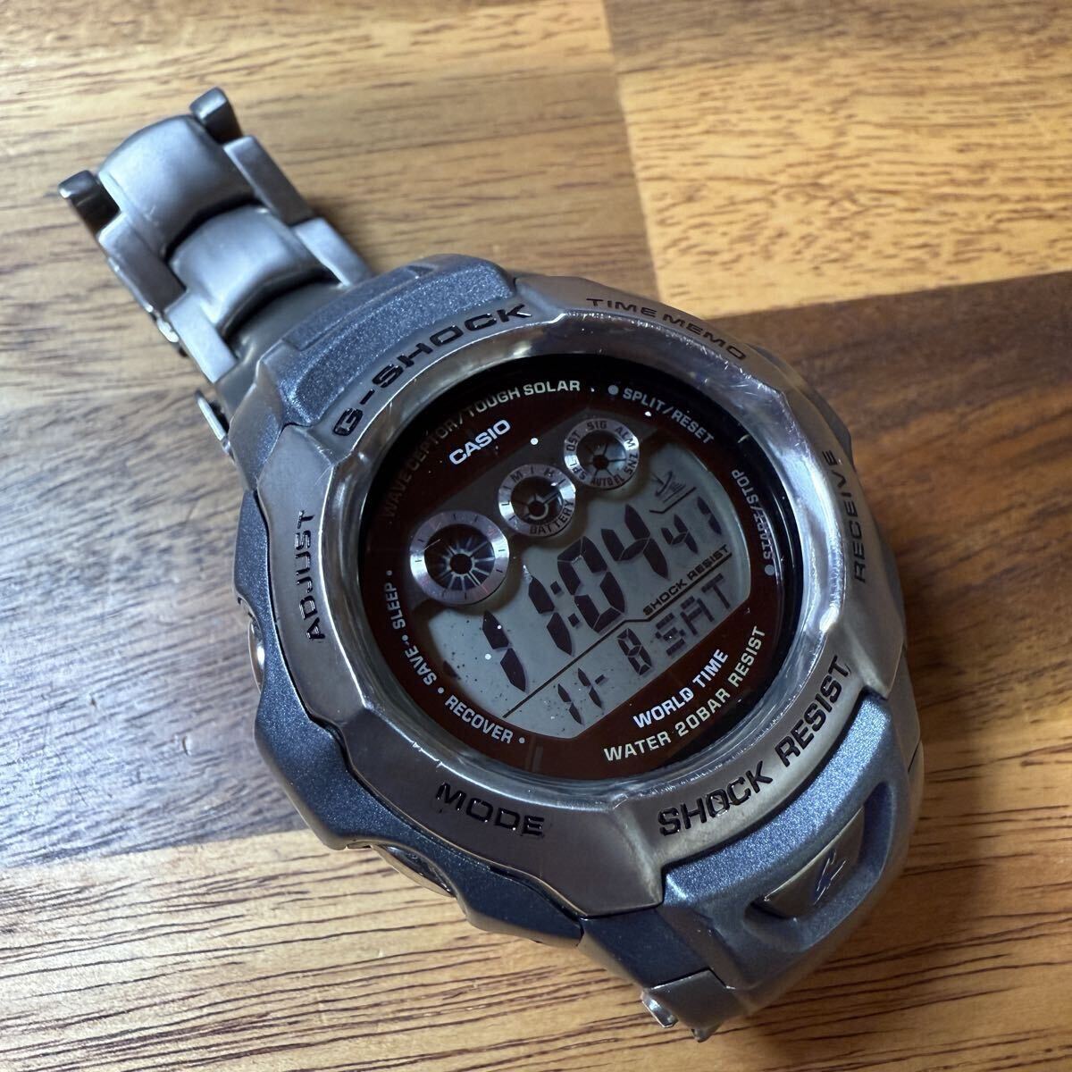 【1円スタート】CASIO G-SHOCK GW-700TDJ 電波ソーラー チタンモデル レア 可動品 _画像2