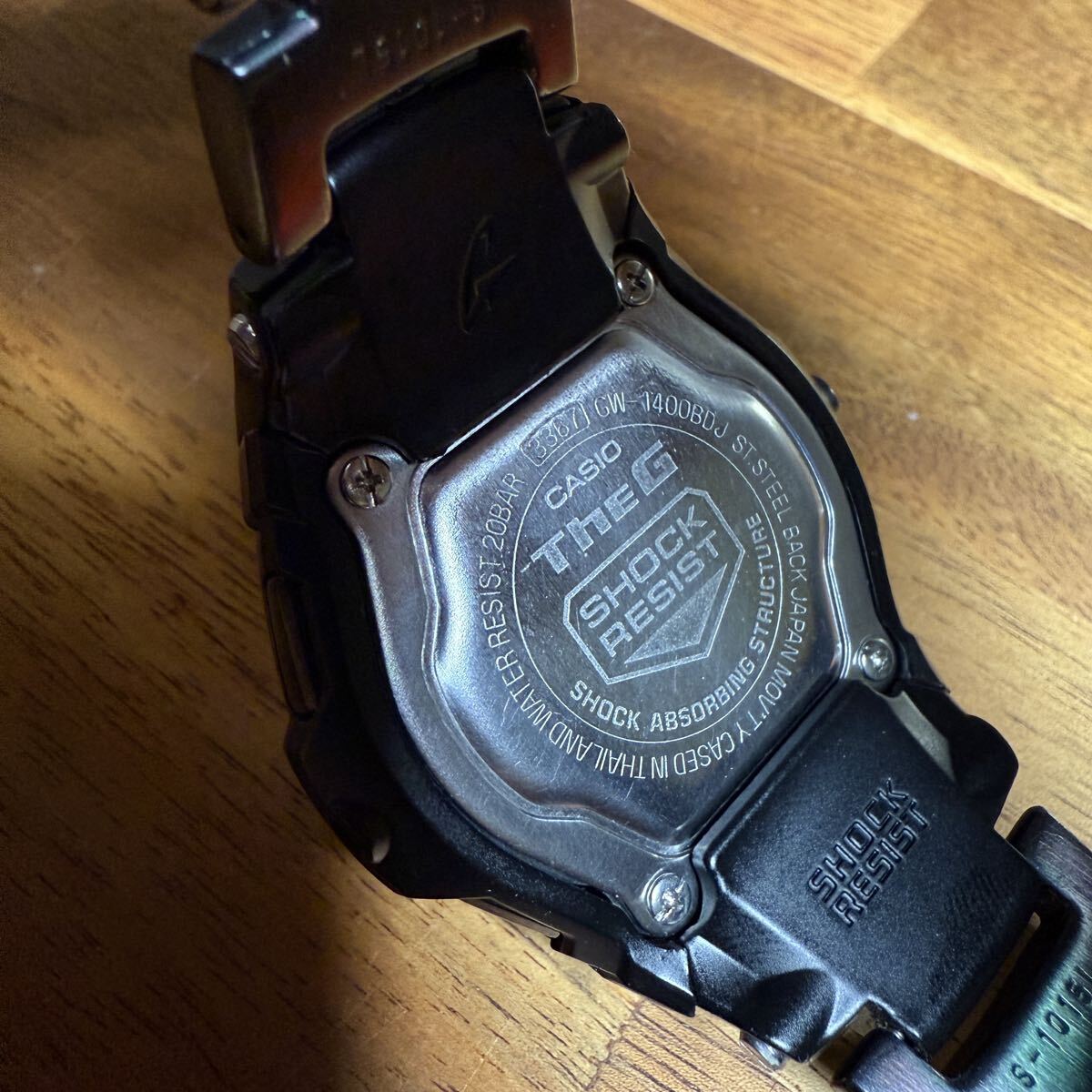 【1円スタート】CASIO G-SHOCK GW-1400BDJ ブラックフォース 電波ソーラー トノーケース レアモデル 可動品_画像9