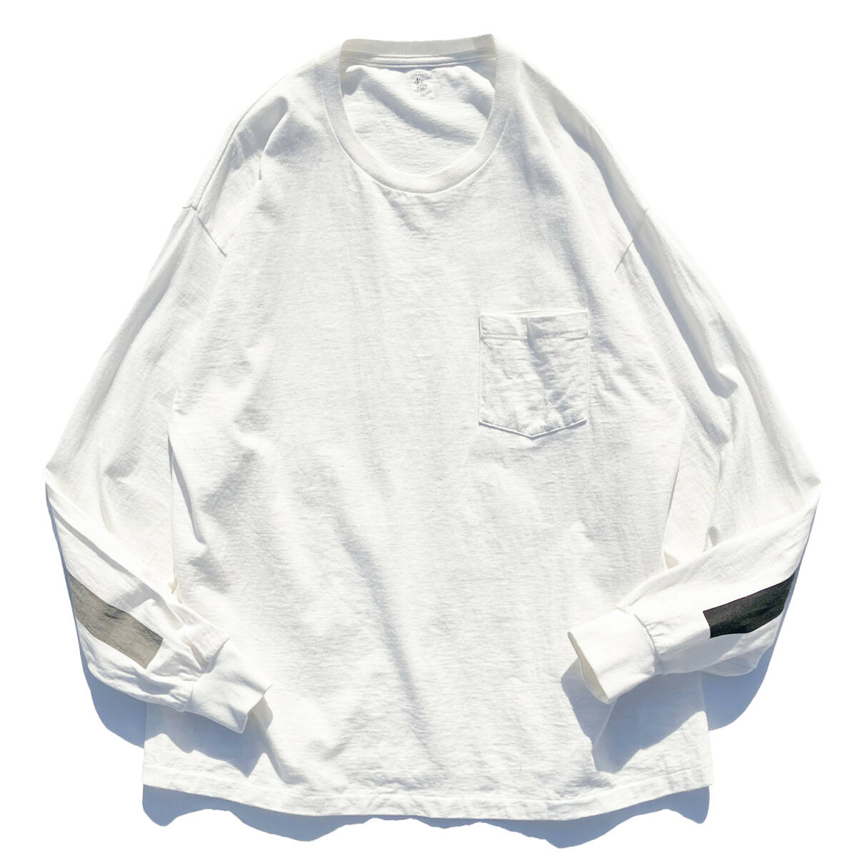 KAPTAIN SUNSHINE ロンT 38サイズ ホワイト キャプテンサンシャイン KS9FCS11 白 ライン 長袖 _画像1