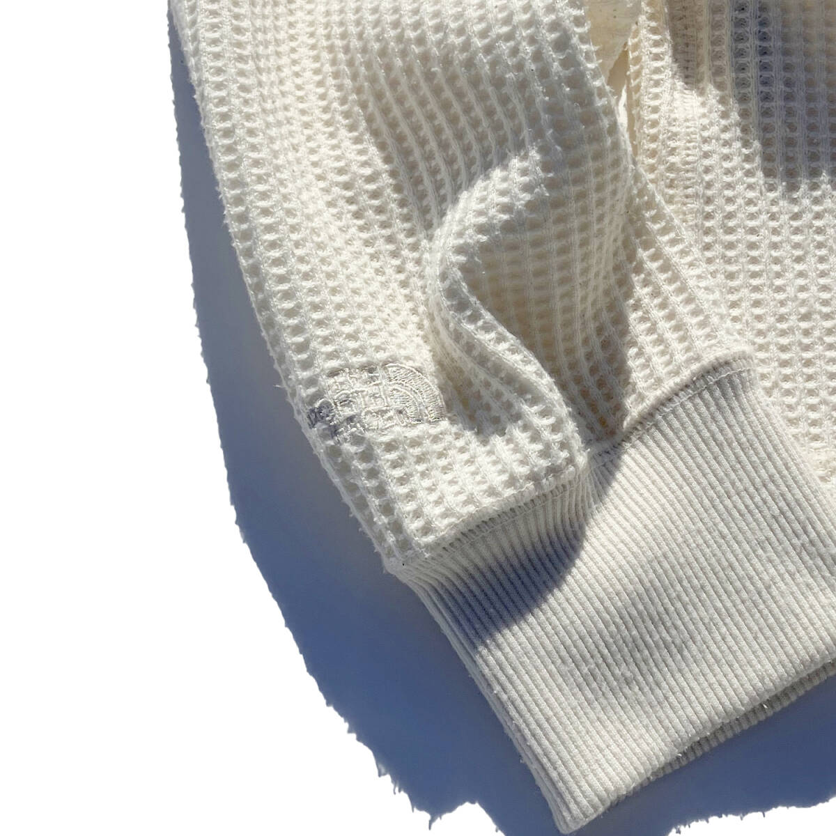 THE NORTH FACE ワッフル XLサイズ サーマル 長袖 ノースフェイス 白 TNF ロンT NT62032 ホワイト クルー ロングスリーブ_画像7