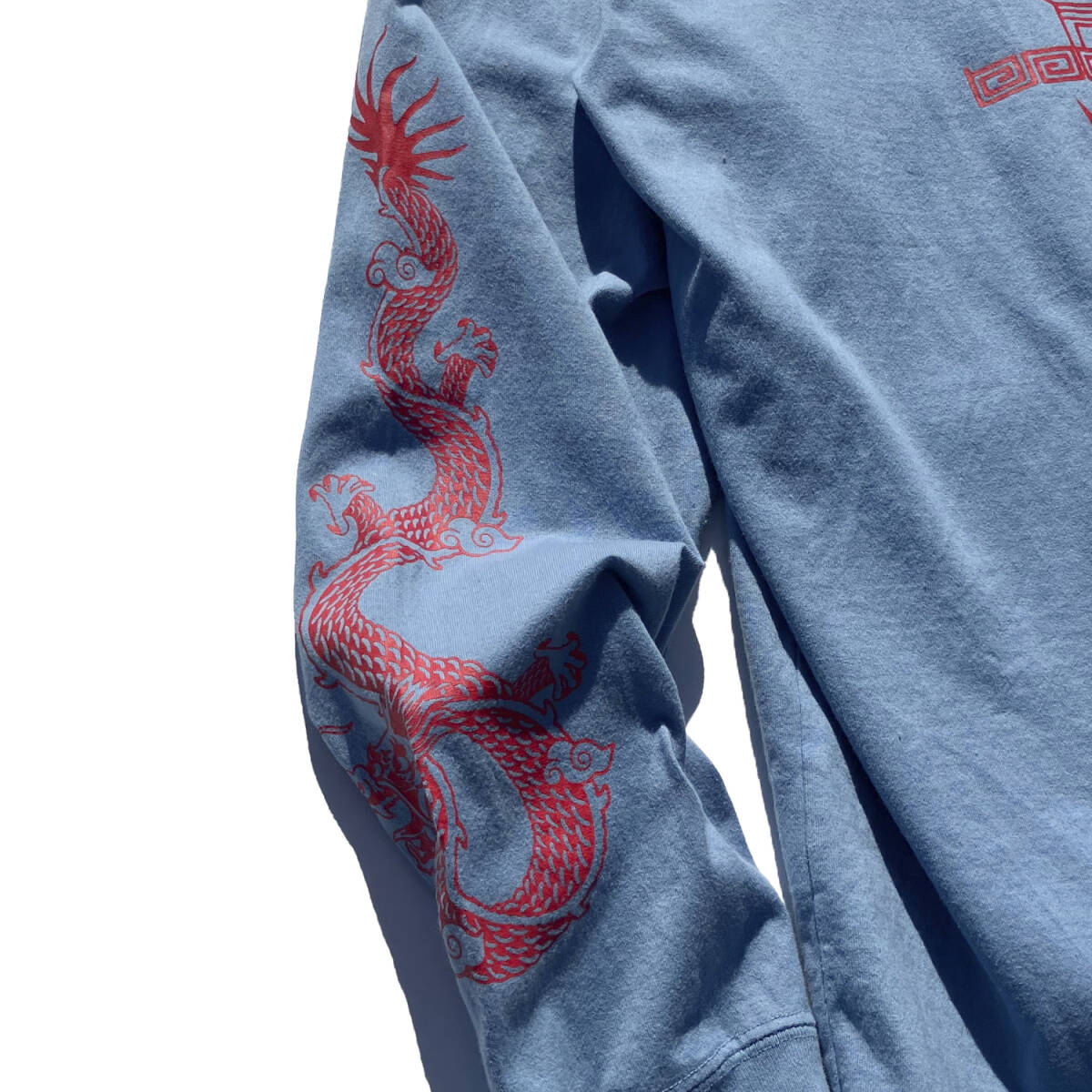 Xgirl ロンT Lサイズ(メンズMサイズ相当) CHINESE DRAGON L/S TEE 105213011005 エックスガール _画像4