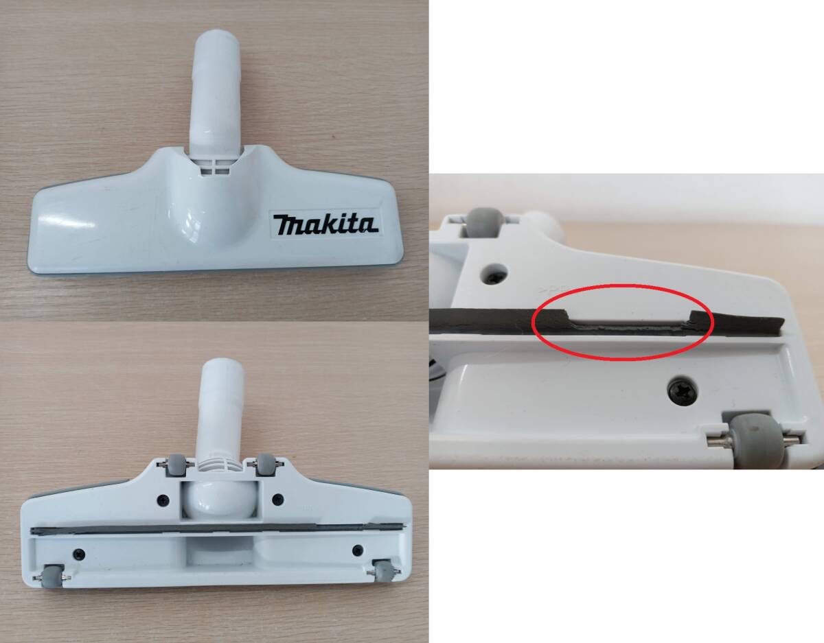 【BE-3681】makita　マキタ　CL282FD　コードレスクリーナー　掃除機　DC18RF付き　BL1830B付き　スタンド付き　通電確認済　簡易清掃済_画像6