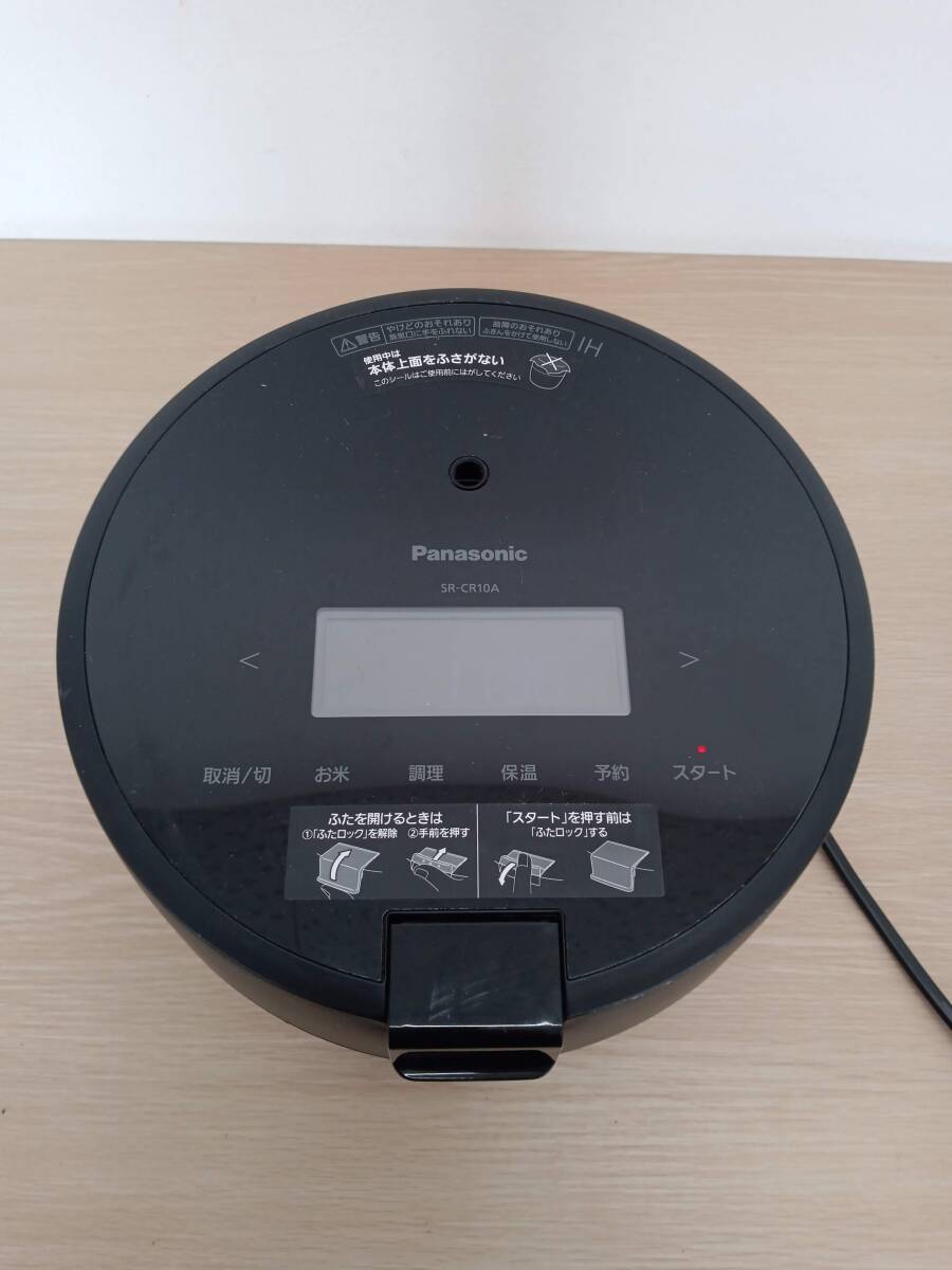 【BE-3741】Panasonic パナソニック SR-CR10A 2024年製 圧力IHジャー炊飯器 5合炊き 通電確認済 簡易掃除済_画像1