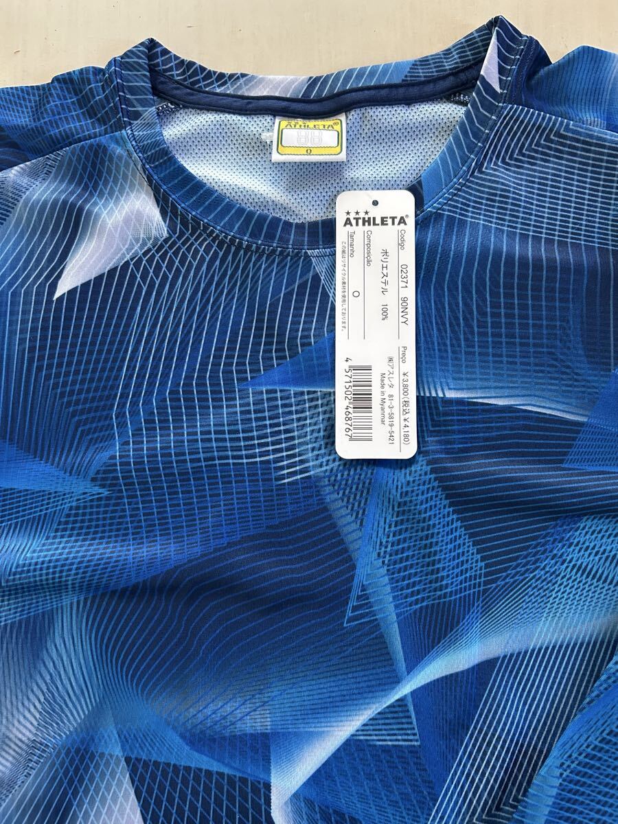 新品タグ付き　メンズO ATHLETAアスレタ 長袖プラクティスシャツ　ネイビー_画像2