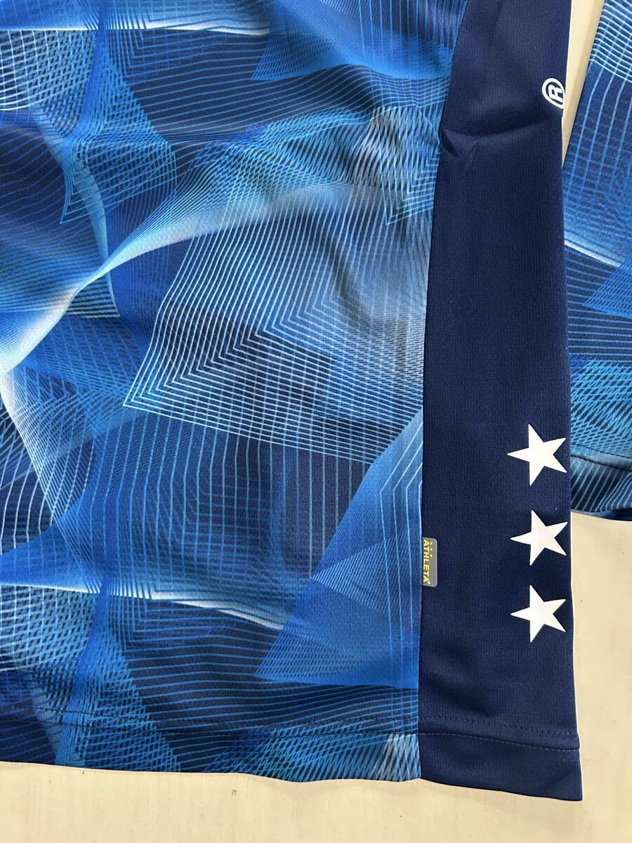 新品タグ付き　メンズO ATHLETAアスレタ 長袖プラクティスシャツ　ネイビー_画像5