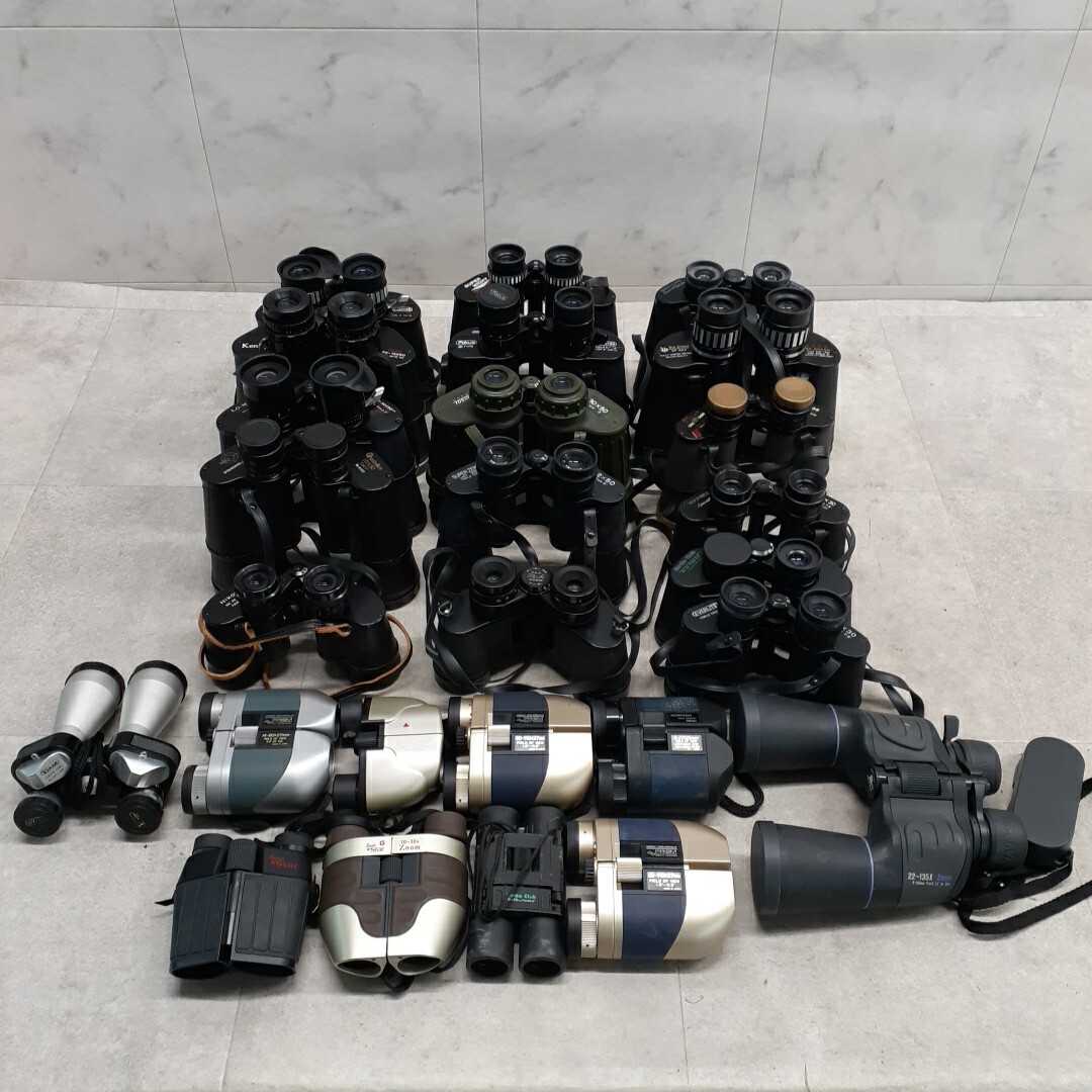 FN-251114-1469-J【ジャンク】双眼鏡 26台 まとめ Vixen Kenko Nikon LO-MAX Fokus TOSOKU PRISM Super Star COPITAR 等_画像1