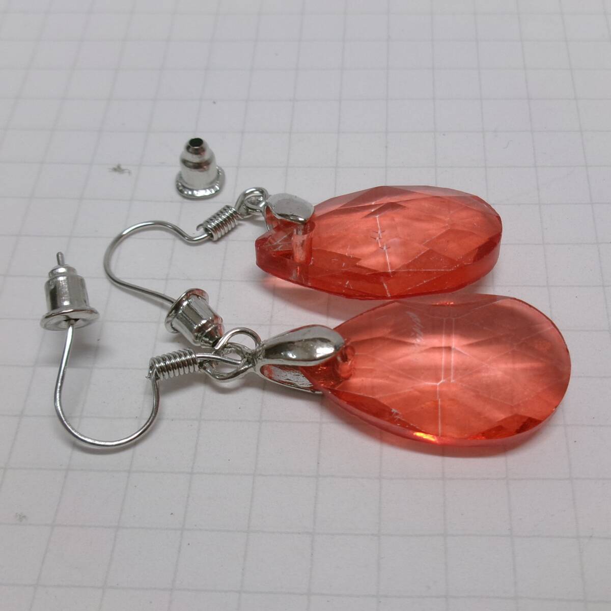  акрил серьги крюк серьги предварительный catch 1 шт имеется большой сеть божьи коровки 2586