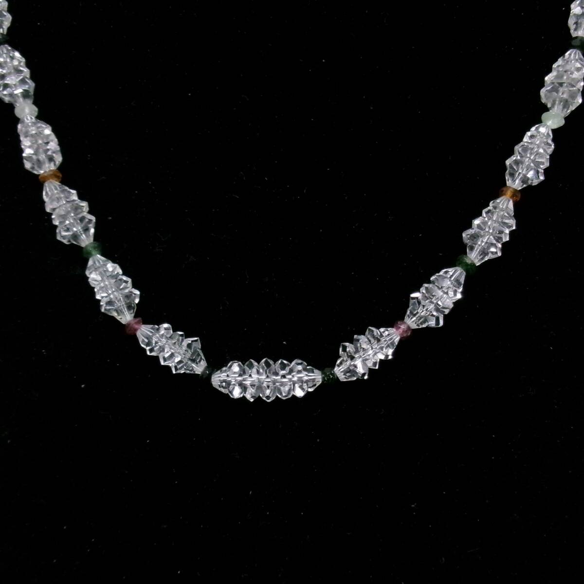 クリスタル ネックレス 42cm 大網てんとう虫 2646_画像2