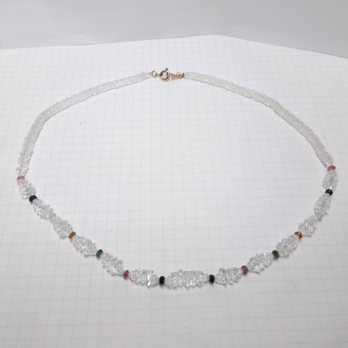 クリスタル ネックレス 42cm 大網てんとう虫 2646_画像4