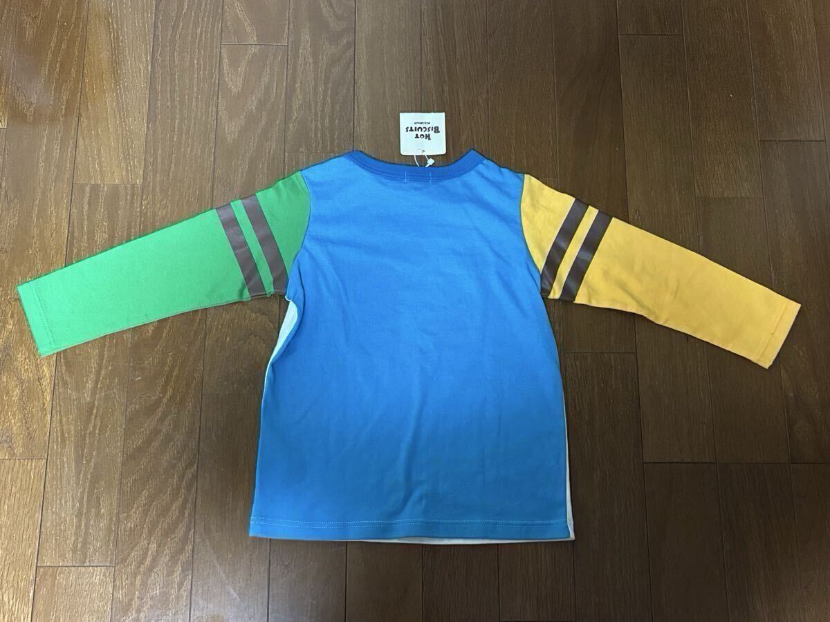 【送料無料】ミキハウス　100cmロングＴシャツ　　2枚セット 新品未使用_画像3