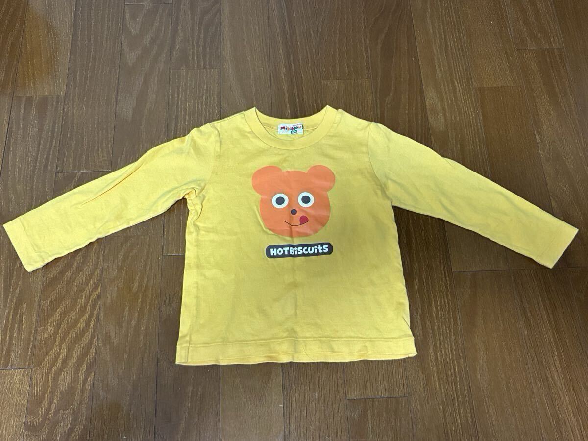 【送料無料】ミキハウス　100cmロングＴシャツ　　2枚セット 新品未使用_画像5