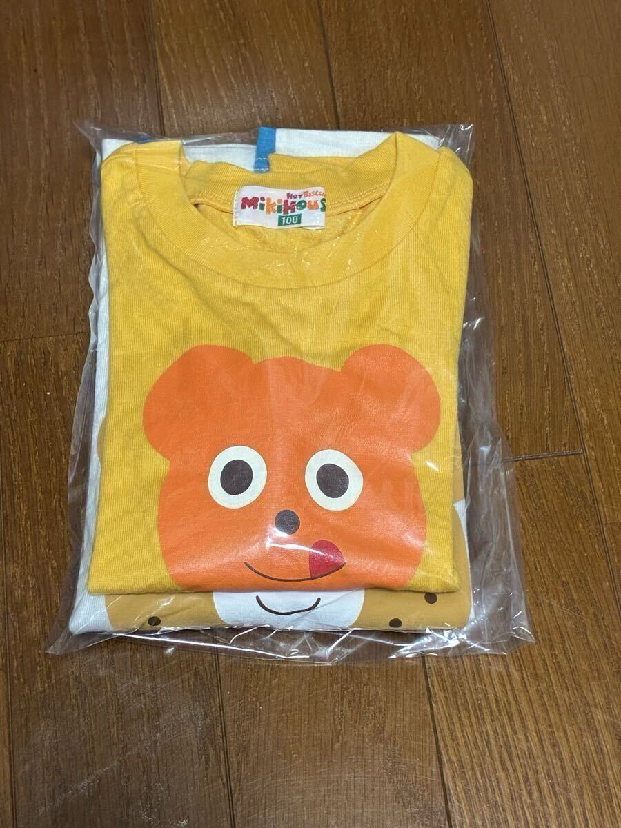 【送料無料】ミキハウス　100cmロングＴシャツ　　2枚セット 新品未使用_画像8