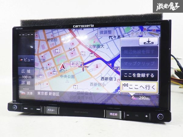 【地図データ2019年/保証付】スバル純正 carrozzeria カロッツェリア AVIC-RZ09 G-RZ09 zp メモリーナビ CD DVD Bluetooth カーナビ 棚_画像2