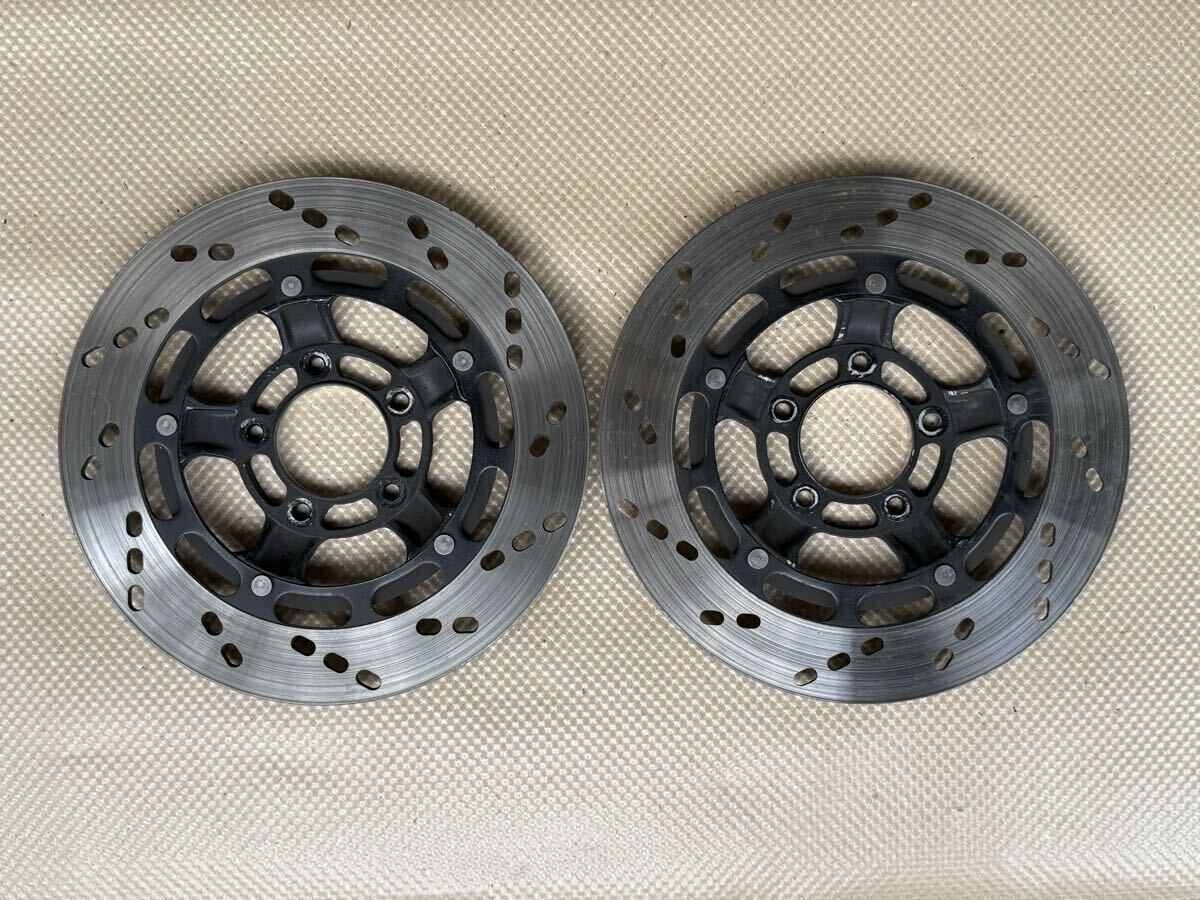 RG400Γ 純正フロントブレーキディスク左右セット 厚さ4.3mm_画像1