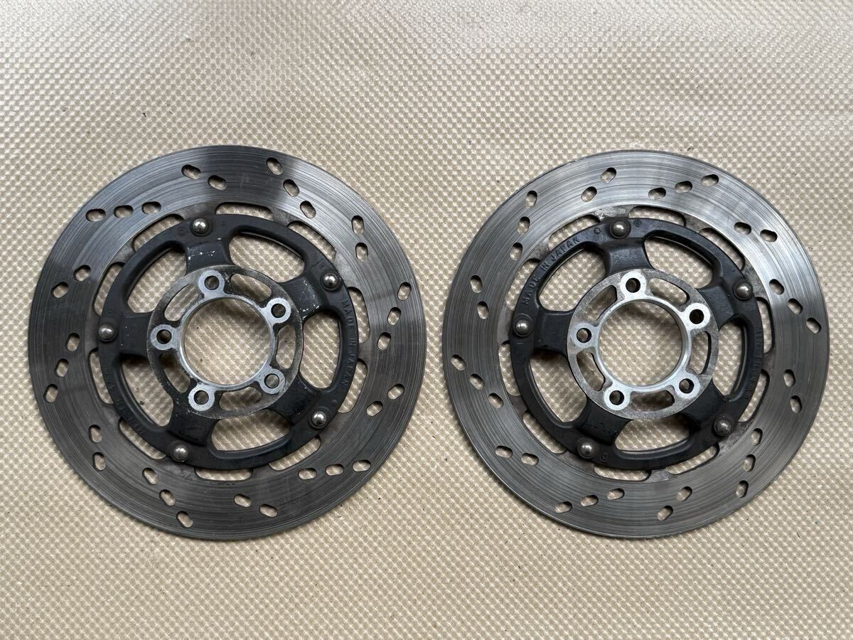 RG400Γ 純正フロントブレーキディスク左右セット 厚さ4.3mm_画像2