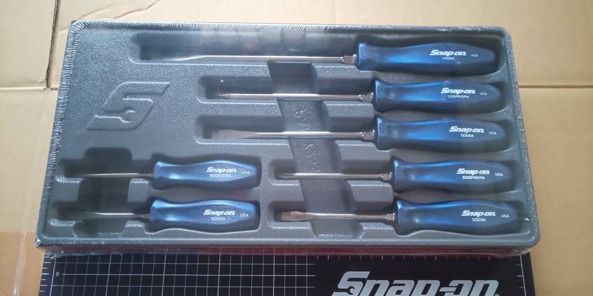 ★スナップオン ドライバーセット ハードグリップ パワーブルー★Snap-on SDDX70MB 新品未開封_画像1