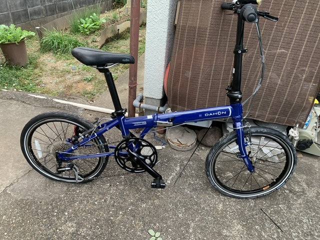 DAHON ダホン SPEED P8 20インチ 折り畳み自転車 ホワイト 4130クロモリ 8段変速_画像1